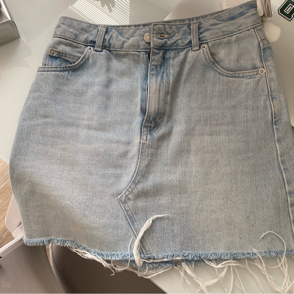 top shop | denim skirt / 4